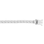 LADIES BRACELET 11CT ROUND DIAMOND 14K WHITE GOLD - Image 2