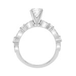 Lab Grown Diamond Engagement Ring 1 1/4Ct White Gold 14K Round Brilliant Cut Ring With 1.00 Ct Center Stone For Women (Color F-G -Clarity Vs1/Vs2) - Image 2