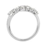 Elegant 14K White Gold 1 1/2Ct Diamond Ring Mixed Cuts: Round, Marquise, Pear, Emerald & Oval, Women Fashion Jewelry (Color F-G -Clarity Vs1/Vs2) - Image 2
