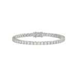 LADIES BRACELET 13CT ROUND DIAMOND 14K WHITE GOLD