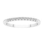 LADIES BAND 0.15CT ROUND DIAMOND 14K WHITE GOLD (SI QUALITY)