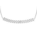LADIES NECKLACE 0.25CT ROUND DIAMOND 10K WHITE GOLD