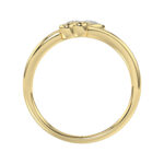 LADIES RING 0.05CT ROUND DIAMOND 10K YELLOW GOLD - Image 2