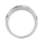 MEN'S BAND 0.50CT ROUND DIAMOND 10K WHITE GOLD - Image 2