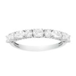 LADIES RING 0.75CT ROUND/OVAL DIAMOND 14K WHITE GOLD