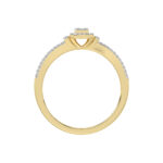 LADIES RING 0.20CT ROUND DIAMOND 10K YELLOW GOLD - Image 2