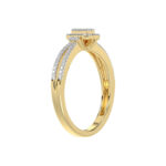 LADIES RING 0.20CT ROUND DIAMOND 10K YELLOW GOLD - Image 3