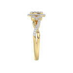 LADIES RING 0.25CT ROUND DIAMOND 10K YELLOW GOLD - Image 4