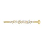 14K Yellow Gold Ladies Flexible Bangle 1 3/4CT Round Cut Diamonds (Color F-G -Clarity VS1/VS2) - Image 5