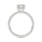14K WHITE GOLD 1 3/4CT ROUND/RADIANT DIAMOND LADIES RING (CENTER STONE RADIANT DIAMOND 1 1/2CT) - Image 2