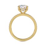14K YELLOW GOLD 1 3/4CT ROUND DIAMOND LADIES RING (CENTER STONE ROUND DIAMOND 1 1/2CT) - Image 2