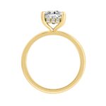 14K YELLOW GOLD 2.00CT ROUND/CUSHION DIAMOND LADIES RING (CENTER STONE CUSHION DIAMOND 2CT) - Image 2