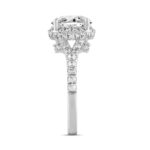 LADIES RING 3 3/4CT ROUND DIAMOND 14K WHITE GOLD (CENTER STONE ROUND DIAMOND 3CT ) - Image 3