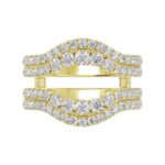 14K YELLOW GOLD 1 1/4CT ROUND DIAMOND LADIES WRAP RING - Image 5