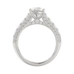 Luxury 14K White Gold Ladies Diamond Ring 2 3/4CT Round Pear & Baguette Diamonds with 2.00CT Pear Center stone (Color F-G -Clarity VS1/VS2) - Image 2