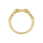 LADIES RING 0.05CT ROUND DIAMOND 10K YELLOW GOLD - Image 2