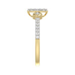 LADIES RING 0.33CT ROUND DIAMOND 10K YELLOW GOLD - Image 4