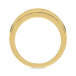 MEN'S BAND 1.00CT ROUND DIAMOND 10K YELLOW GOLD - Image 2
