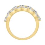 14K Yellow Gold 5 1/3Ct Oval Diamond Cluster Ring For Women Luxury Statement Fashion Ring (Color F-G -Clarity Vs1/Vs2) - Image 2