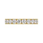 14K YELLOW GOLD 1.00CT ROUND DIAMOND LADIES BAND - Image 5