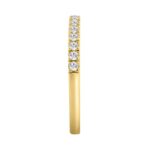 14K YELLOW GOLD 1/3CT ROUND DIAMOND LADIES BAND - Image 3