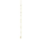 14K YELLOW GOLD 2 1/4CT ROUND/EMERALD DIAMOND LADIES NECKLACE - Image 2