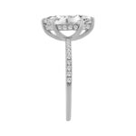14K WHITE GOLD 1 3/4CT MARQUISE/ROUND DIAMOND LADIES RING (CENTER STONE MARQUISE DIAMOND 1 1/2CT) - Image 3
