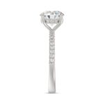 14K WHITE GOLD 1 3/4CT ROUND DIAMOND LADIES RING (CENTER STONE ROUND DIAMOND 1 1/2CT) - Image 4