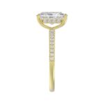 14K YELLOW GOLD 2 1/4CT ROUND/RADIANT DIAMOND LADIES RING (CENTER STONE RADIANT DIAMOND 2CT) - Image 4