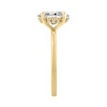 14K YELLOW GOLD 2.00CT OVAL/ROUND DIAMOND LADIES RING (CENTER STONE OVAL DIAMOND 2CT) - Image 3
