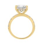 14K YELLOW GOLD 6.00CT ROUND/RADIANT DIAMOND LADIES RING (CENTER STONE RADIANT DIAMOND 5CT) - Image 3