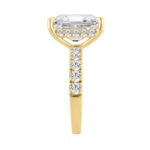 14K YELLOW GOLD 6.00CT ROUND/RADIANT DIAMOND LADIES RING (CENTER STONE RADIANT DIAMOND 5CT) - Image 2