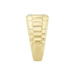 MEN'S RING 1 1/2CT ROUND DIAMOND 14K YELLOW GOLD - Image 3