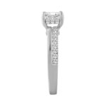 14K WHITE GOLD 2 1/3CT ROUND/EMERALD DIAMOND LADIES RING (CENTER STONE EMERALD DIAMOND 2.00CT) - Image 3