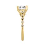14K YELLOW GOLD 3.00CT ROUND DIAMOND LADIES RING (CENTER STONE ROUND DIAMOND 3CT) - Image 3