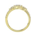 LADIES RING 2.00CT ROUND/OVAL/PEAR DIAMOND 14K YELLOW GOLD - Image 3