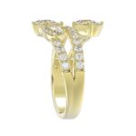 LADIES RING 2.00CT ROUND/OVAL/PEAR DIAMOND 14K YELLOW GOLD - Image 4