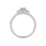 Ladies 0.20Ct Round Diamond Sterling Silver White Engagement Ring – Elegant Promise Ring For Women - Image 2