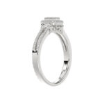 Ladies 0.20Ct Round Diamond Sterling Silver White Engagement Ring – Elegant Promise Ring For Women - Image 3