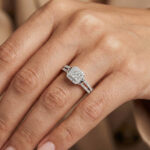 Ladies 0.20Ct Round Diamond Sterling Silver White Engagement Ring – Elegant Promise Ring For Women - Image 6