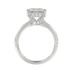 14K WHITE GOLD 2 1/4CT ROUND/EMERALD DIAMOND LADIES RING (CENTER STONE EMERALD DIAMOND 2.00CT) - Image 2