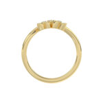 LADIES RING 0.20CT ROUND DIAMOND 14K YELLOW GOLD - Image 2