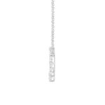 LADIES NECKLACE 3 1/3CT ROUND DIAMOND 14K WHITE GOLD - Image 3