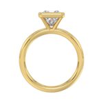 LADIES SOLITAIRE RING 2CT PRINCESS DIAMOND 14K YELLOW GOLD (CENTER STONE PRINCESS DIAMOND 2CT ) - Image 2