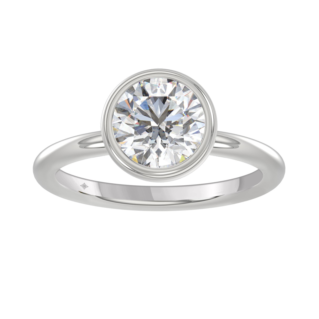 LADIES SOLITAIRE RING 2CT ROUND DIAMOND 14K WHITE GOLD (CENTER STONE ROUND DIAMOND 2CT ) 1 LADIES SOLITAIRE RING 2CT ROUND DIAMOND 14K WHITE GOLD (CENTER STONE ROUND DIAMOND 2CT ) - Image 1