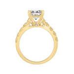 14K  YELLOW GOLD 3.00CT ROUND/RADIANT DIAMOND LADIES RING (CENTER STONE RADIANT DIAMOND 3CT) - Image 2