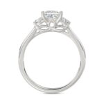 14K WHITE GOLD 1.00CT PRINCESS/ROUND DIAMOND LADIES RING (CENTER STONE PRINCESS DIAMOND 3/4CT) - Image 2