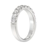 14K WHITE GOLD 1.00CT ROUND DIAMOND LADIES BAND - Image 3