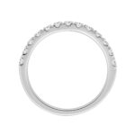 14K WHITE GOLD 1/2CT ROUND DIAMOND LADIES BAND - Image 2