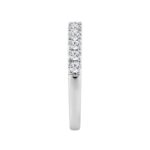 14K WHITE GOLD 1/2CT ROUND DIAMOND LADIES BAND - Image 3